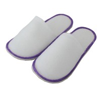 SKBD019 Making hotel slippers style Custom-made disposable slippers style Custom solid color hotel slippers style Hotel slippers franchise front view